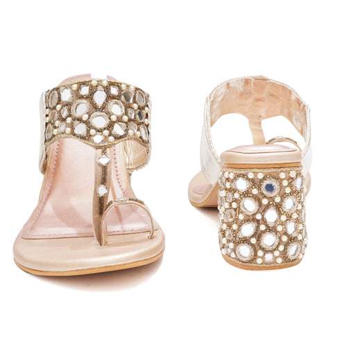 Gold Mirror Heels