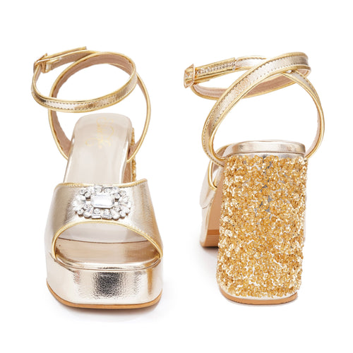 Glam Gold Heels