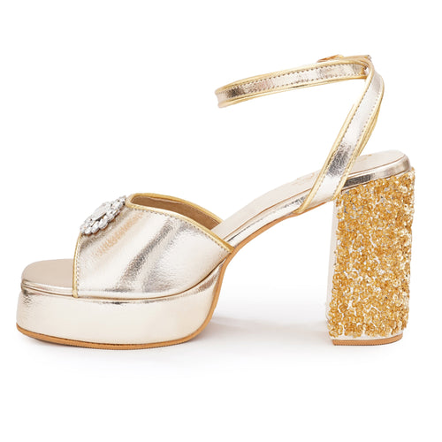 Glam Gold Heels