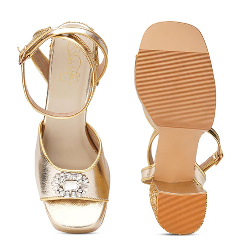 Glam Gold Heels