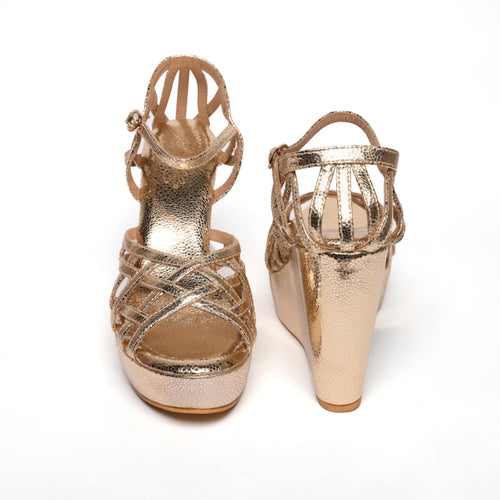 Golden Luxe Glitter Wedge