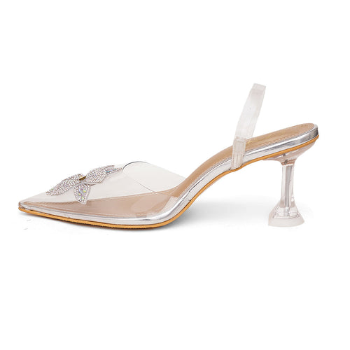 Crystal Bloom Heels