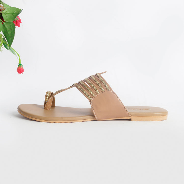 Beige Classics Flats thumbnail 2