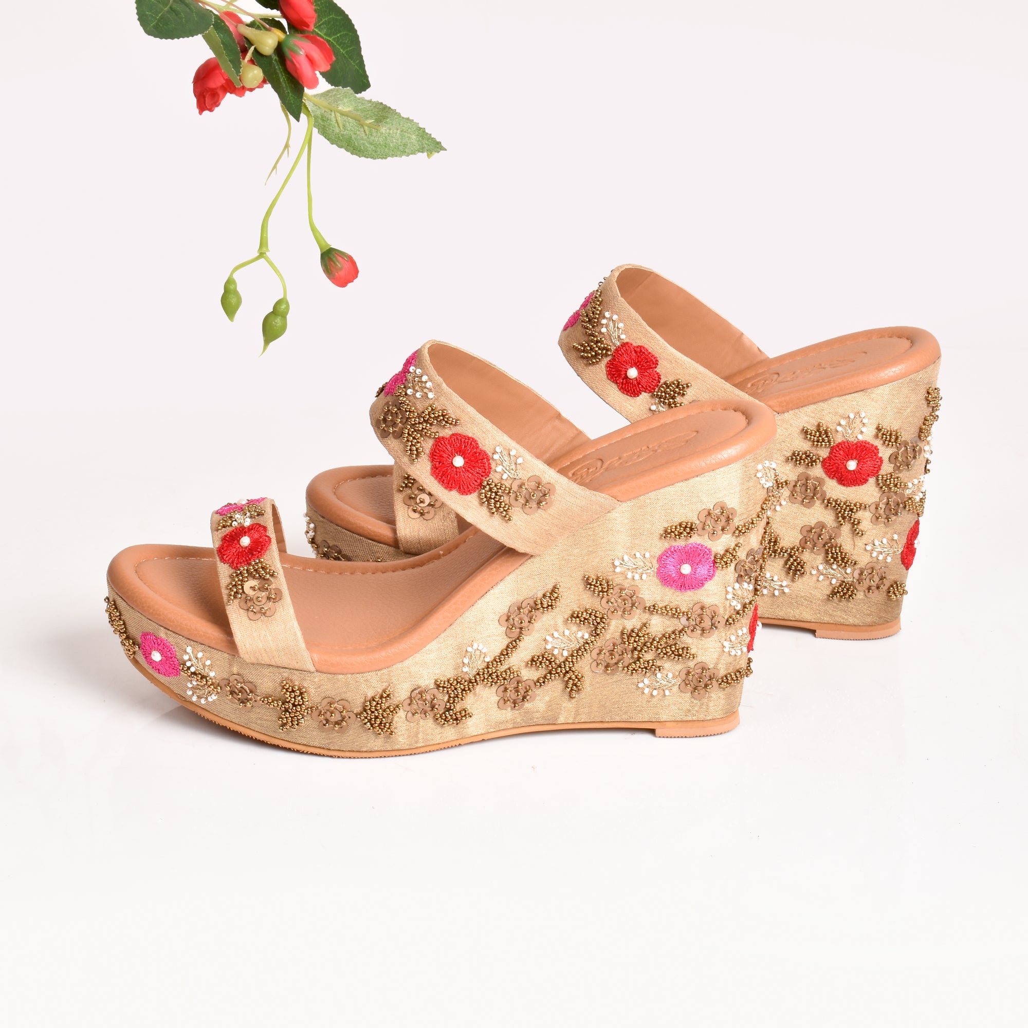 Flower wedges sales