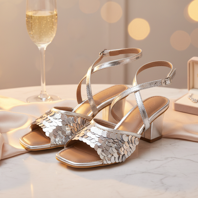 Moulin Silver Heels