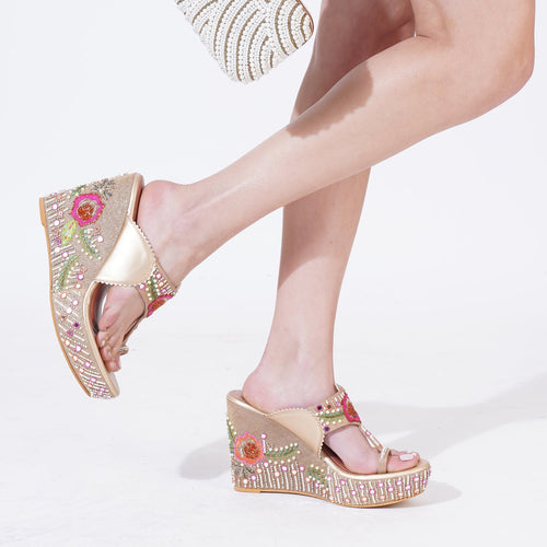 Rose Gold Wedges