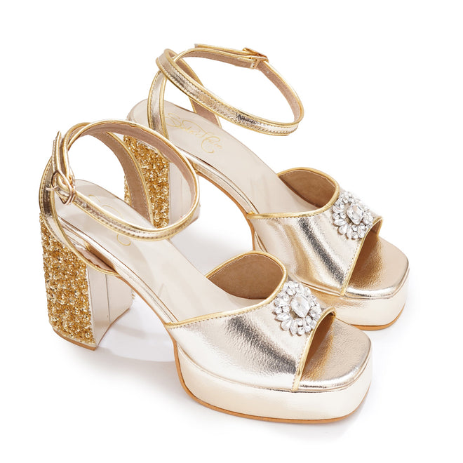 Glam Gold Heels