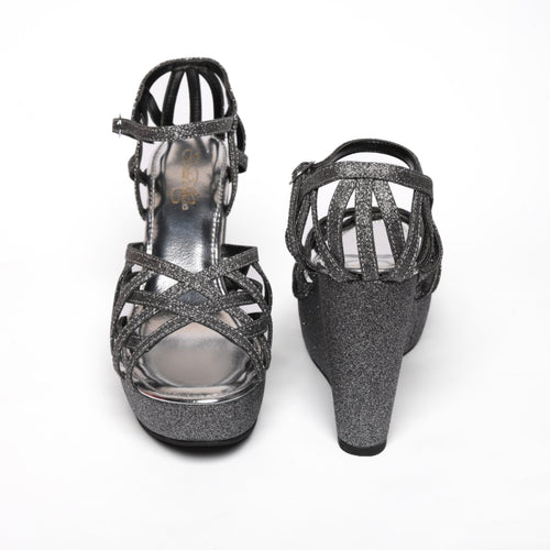 Starlit Glitter Wedge Heels