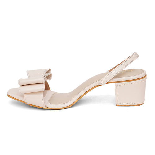 Crème Bow Heels