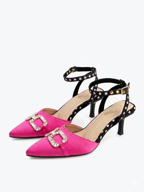 Pink Polka Heels