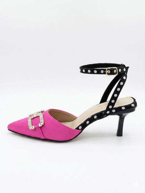 Pink Polka Heels