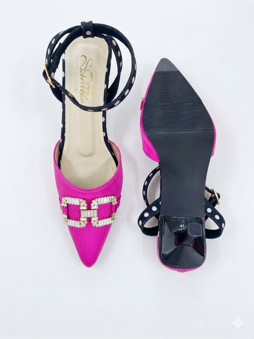 Pink Polka Heels