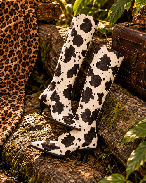 Cow knee boot