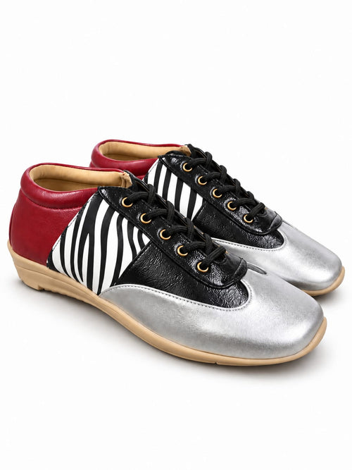 Red zebra shoe