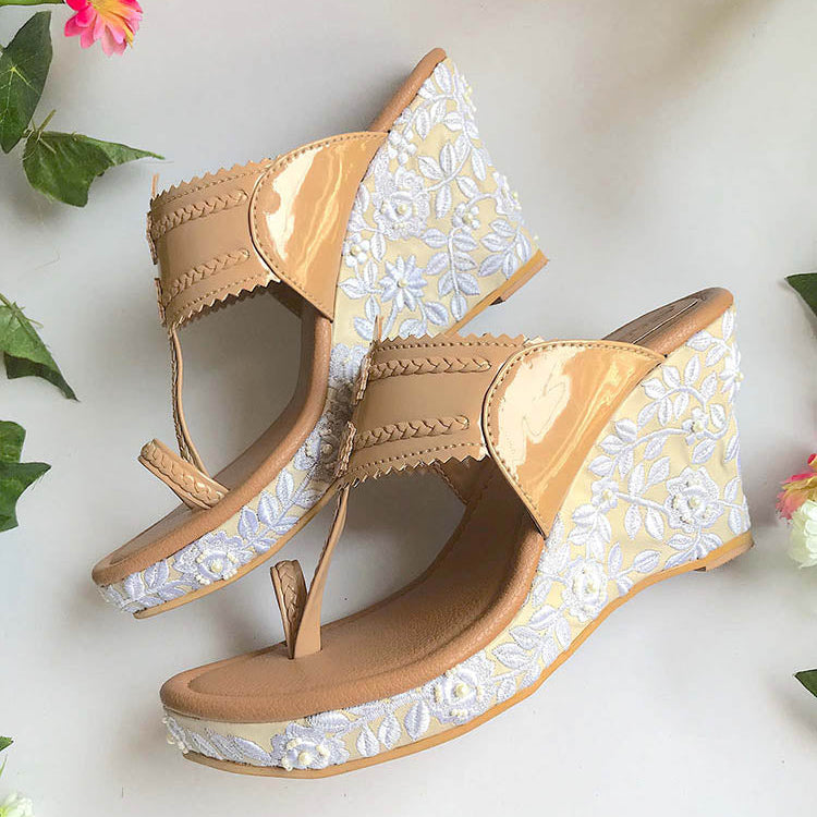 Baroque Patent Wedges